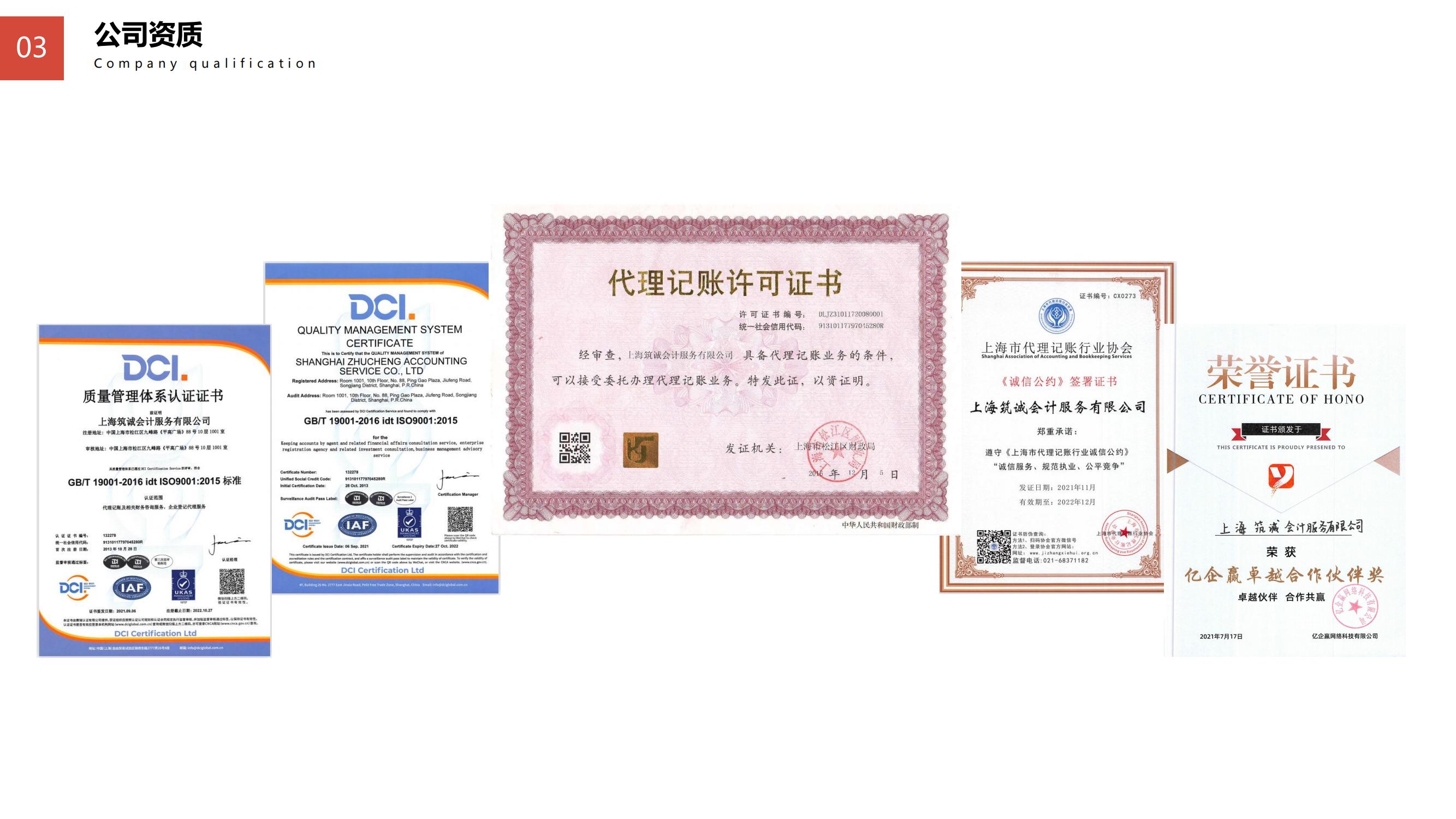 公司资质